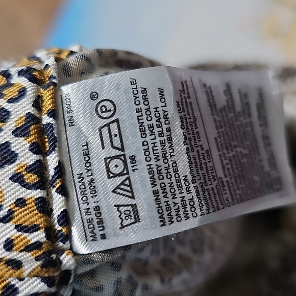 Banana Republic Animal Print Belted Pants Size XS - Picture 5 of 7